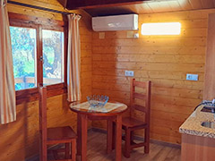 Casitas de madera en Camping El Sur